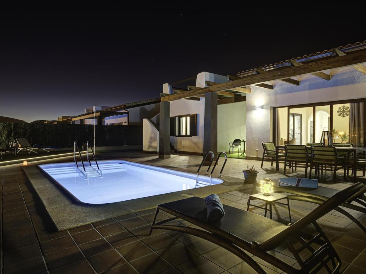 Villa El Molino piscina privada climatizada Caleta De Fuste Esterno foto